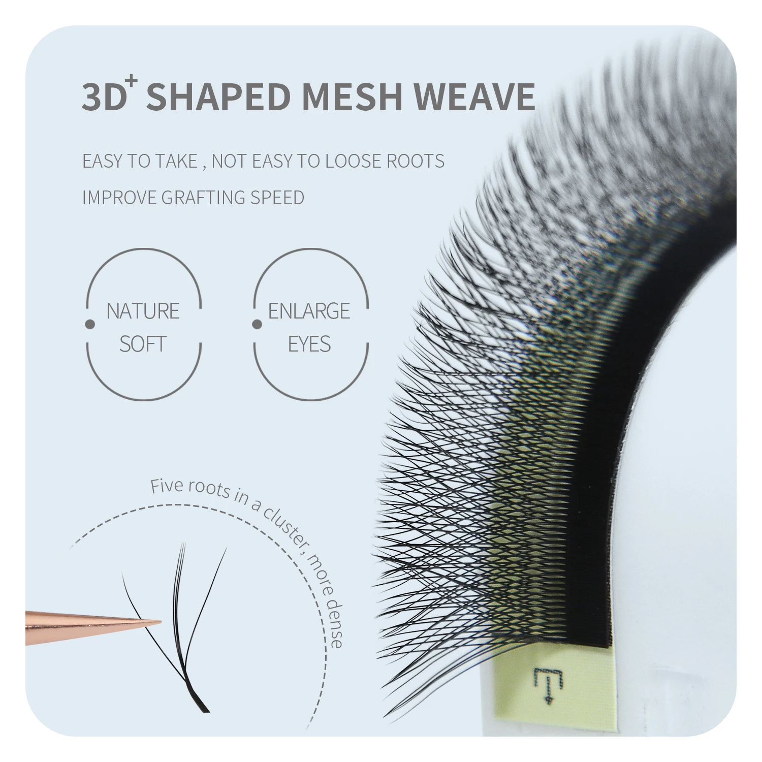 ANNAFRIS 3D W Three Core Eyela - огляд і ціна Eyelash Extension Human Hair