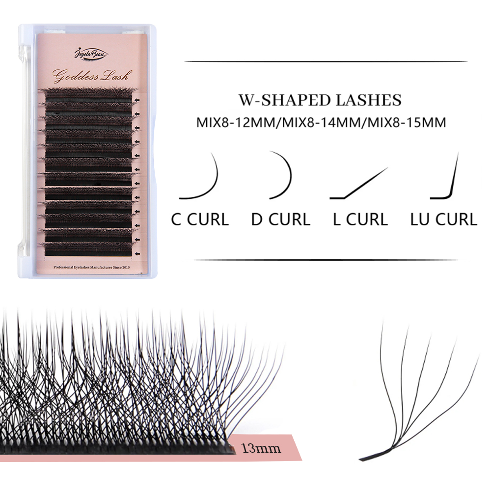 Goddess W3D 4D 5D M Curl Eyela - огляд і ціна Eyelash Extension Human Hair