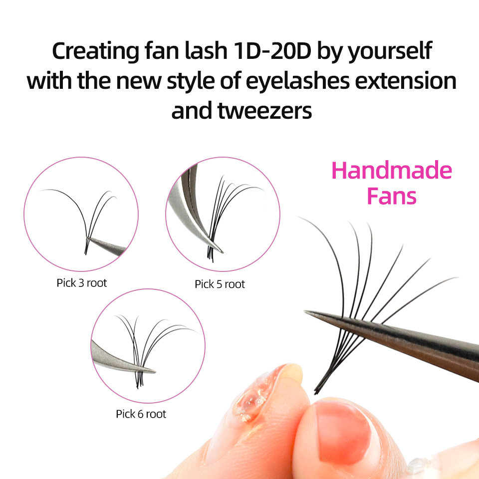 RUJADE 5 Cases/Lot False Eyela - огляд і ціна Eyelash Extension Russian